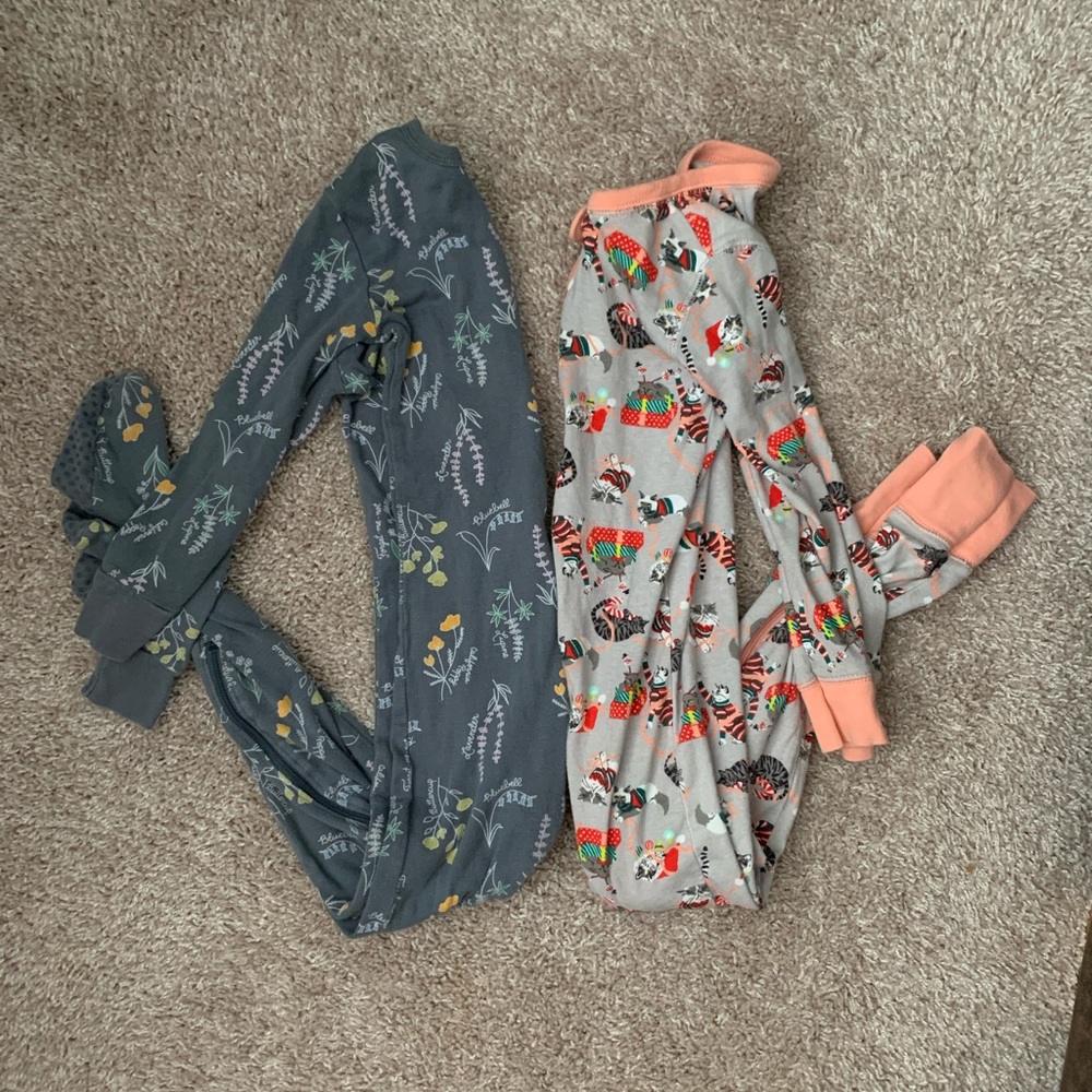 Onesie style pajamas for girls